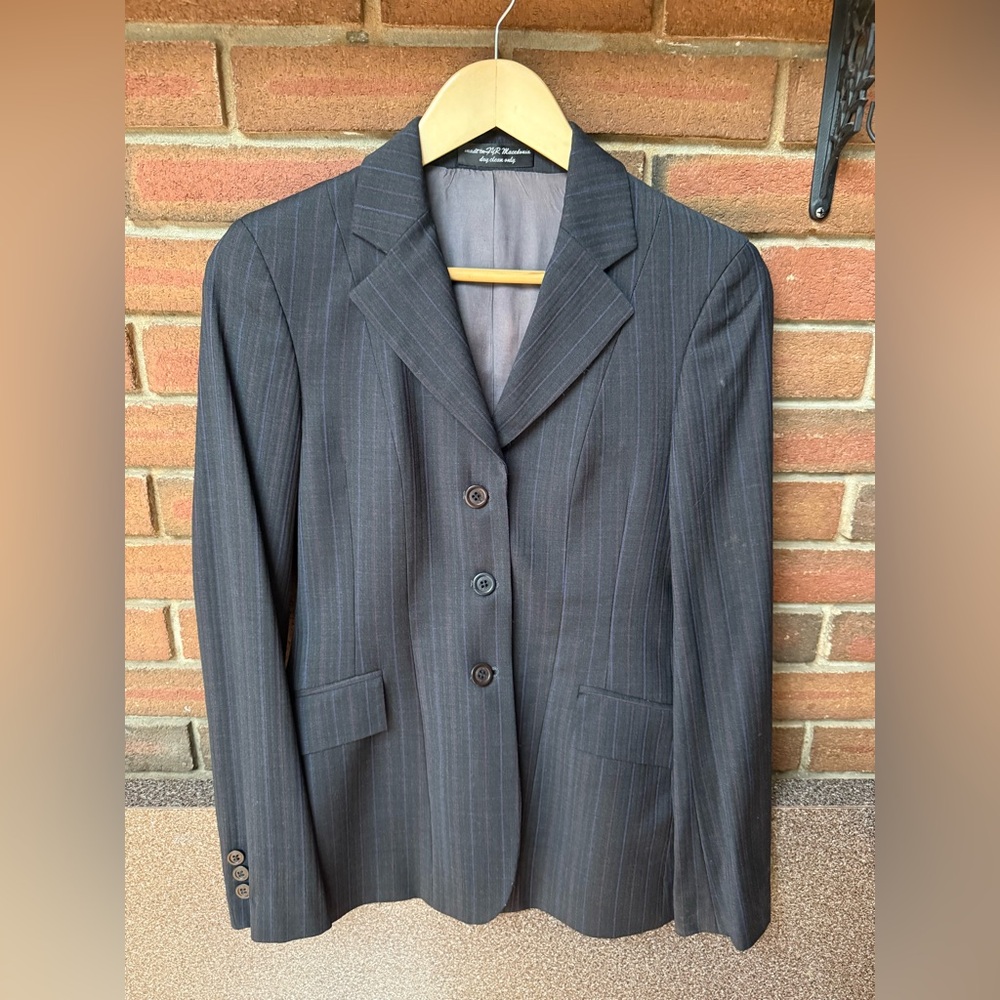 Dark Grey pink & purple pin stripes RJ Classics Hunt Coat